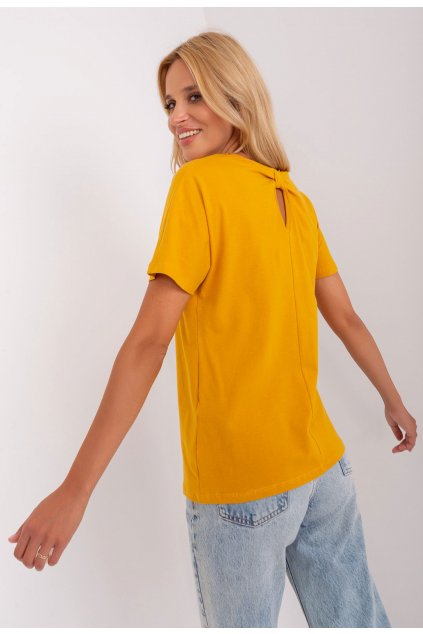 Žlté dámske tričko