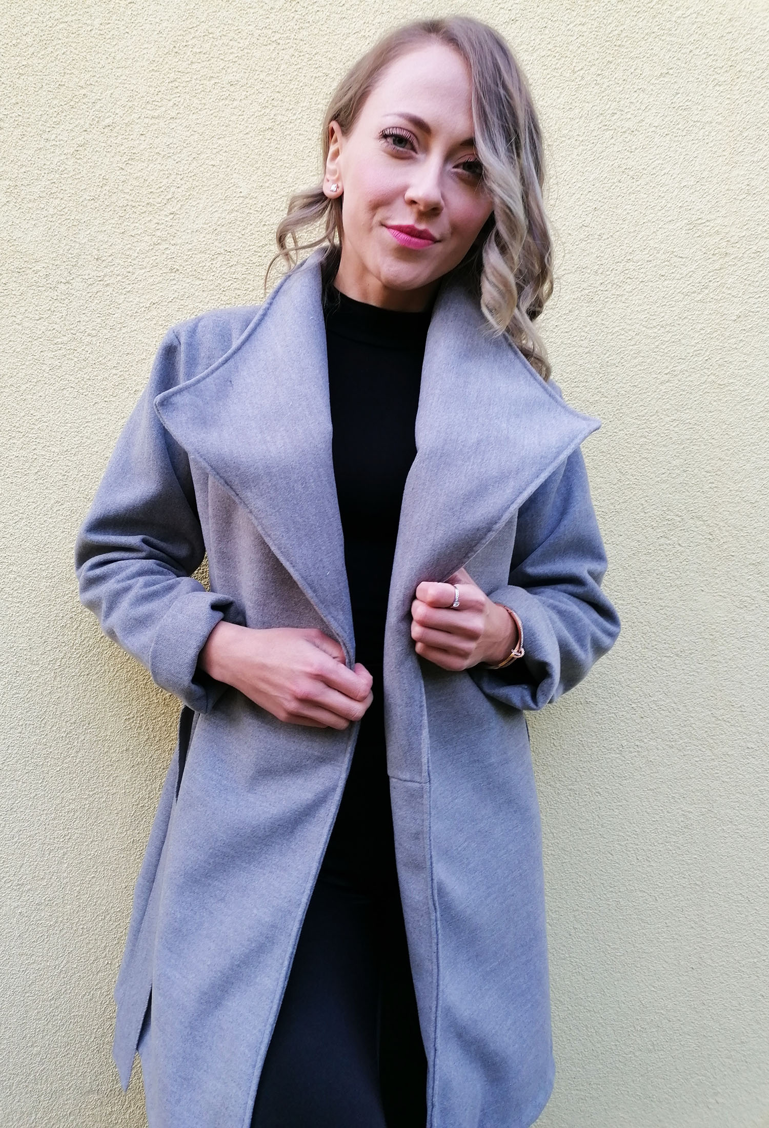 AW Gray Women's Coat Size: UNI