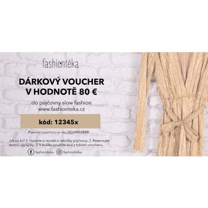 darkovy voucher 80 EUR