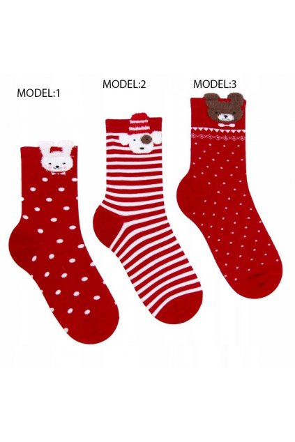 Vánoční bavlněné ponožky  SB32A