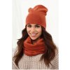 Moderni zimní set  čepice a šála,pletený tunel  FAN01/K40