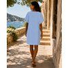 damske bavlnene saty oversize modre sarco 2