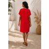 damske bavlnene saty oversize cervene sarco 3
