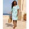 damske bavlnene saty oversize sarco mentolove 3