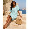 damske bavlnene saty oversize sarco mentolove 2