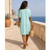 damske bavlnene saty oversize sarco mentolove
