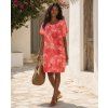 damske bavlnene saty oversize sarco koralove
