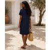 damske bavlnene saty oversize sarco tmave modre 1