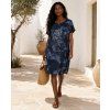 damske bavlnene saty oversize sarco tmave modre