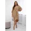 Italské oversize šaty s výstřihem do V pro moletky K59100-26