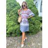 Dámské letní viskózové šaty boho aztec oversize ELISABETH