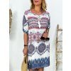 Dámské letní viskózové šaty boho aztec oversize ELISABETH