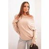 dámský viskózový asymetrický svetr typu netopýr k95a8