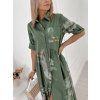 saty murray v kvetiny maxi delka murray khaki