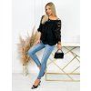 damska boho halenka tropica cerna 1