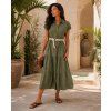 damske maxi saty khaki foxen 3