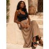 damska dlouha sukne elasticky pas coco camel 3