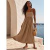 damska dlouha sukne elasticky pas coco camel 1