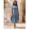 damske bavlnene oversize saty jeans 1