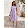 damske bavlnene oversize saty lila 3