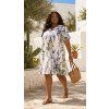 damske plus size viskozove saty s knofliky bila