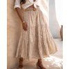 damska sukne midi boho camel 1