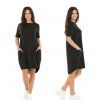 damske saty cerne bavlna oversize mf403