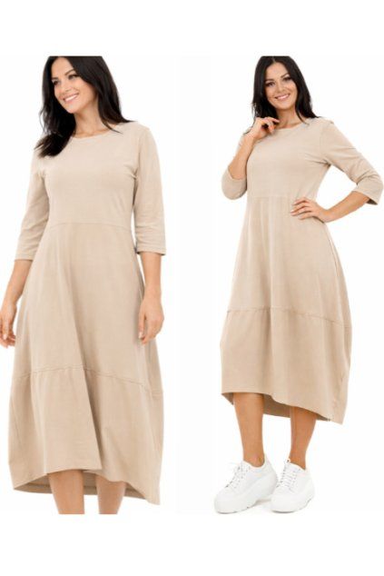 Pohodlné teplákové šaty oversized