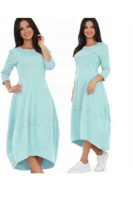 Pohodlné teplákové šaty oversized