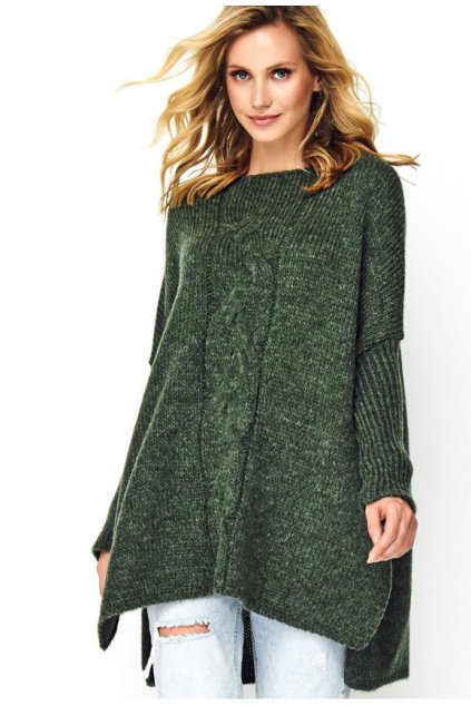 Pletený vlnený sveter oversized OLIVIA