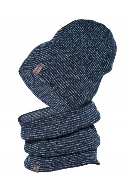 Zimné set pánska čiapka a šál golier v niekoľkých farbách ZIZI-M2