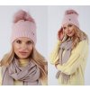 Dámska zimná čiapka s brmbolcom ZIZI-V12