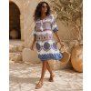 saty viskozove midi aztec boho elizabeth 1