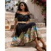 damske midi saty k25298 cerne 1