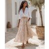 damska viskozova midi sukne s boho vzorem camel