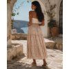 damska viskozova midi sukne s boho vzorem camel 1