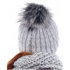 Zimní set čiapka a šál, pletený tunel MULTICOLOR ZIZI10