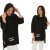 Oversized štýlová tunika, mikina s popisom DREAM MF579