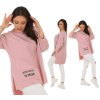 Oversized štýlová tunika, mikina s popisom DREAM MF579
