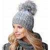 Dámska čiapka s kožušinovou brmbolcom a'la JENOT! + Flísová podšívka Zizi-V21