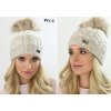 Dámska čiapka s kožušinovou brmbolcom a'la JENOT! + Flísová podšívka Zizi-V21
