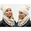 Dámsky zimný set čiapka + šál flísová podšívka ZIZI-K4