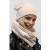 Dámsky zimný set čiapka + šál flísová podšívka ZIZI-K4