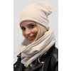 Dámsky zimný set čiapka + šál flísová podšívka ZIZI-K4