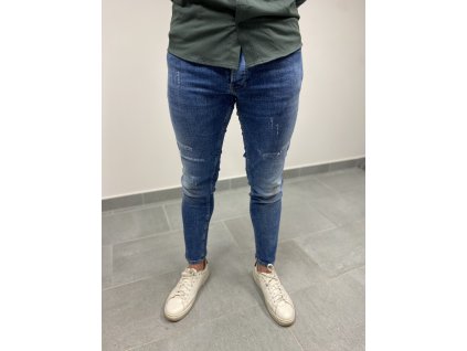Skiny jeans - tmavě modrá