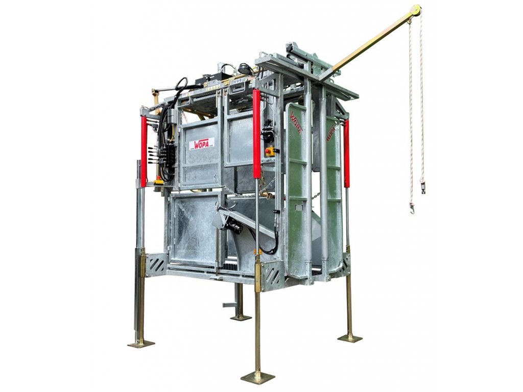 Hydraulická klec WOPA 0042 pro paznehtářská centra 230 V - víceúčelová