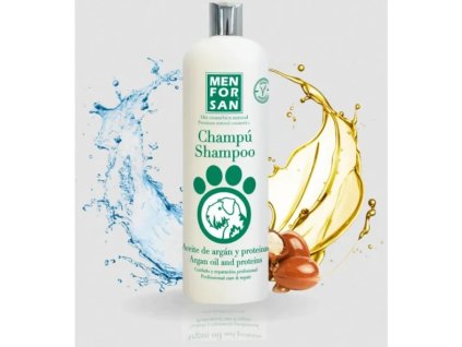 MEN FOR SAN suchý šampón pre psov s argánovým olejom 250ml