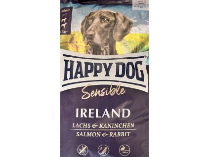 HAPPY DOG Ireland Sensible, Losos a králik, 11 kg