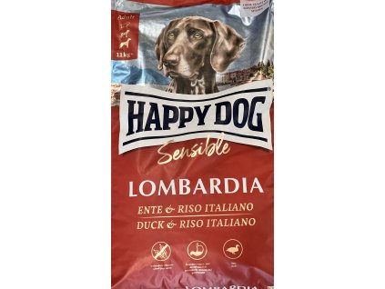 HAPPY DOG, Lombardia Sensible, Kačka a Talianska ryža 11kg