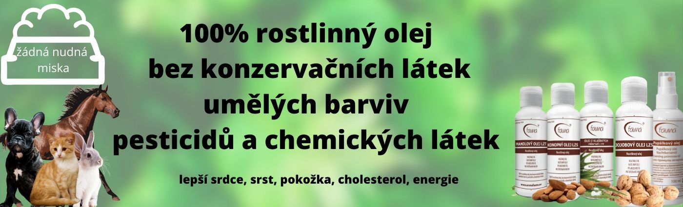 za studena lisované oleje – pár důvodů proč je přidat do krmení